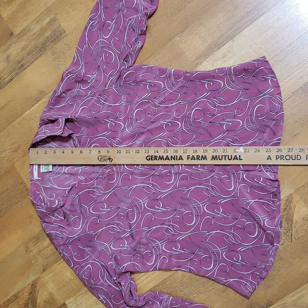 100% Pink Silk blouse...size XL ladies - Picture 8 of 12